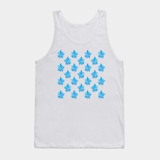 Blue Willow Leaves Tank Top